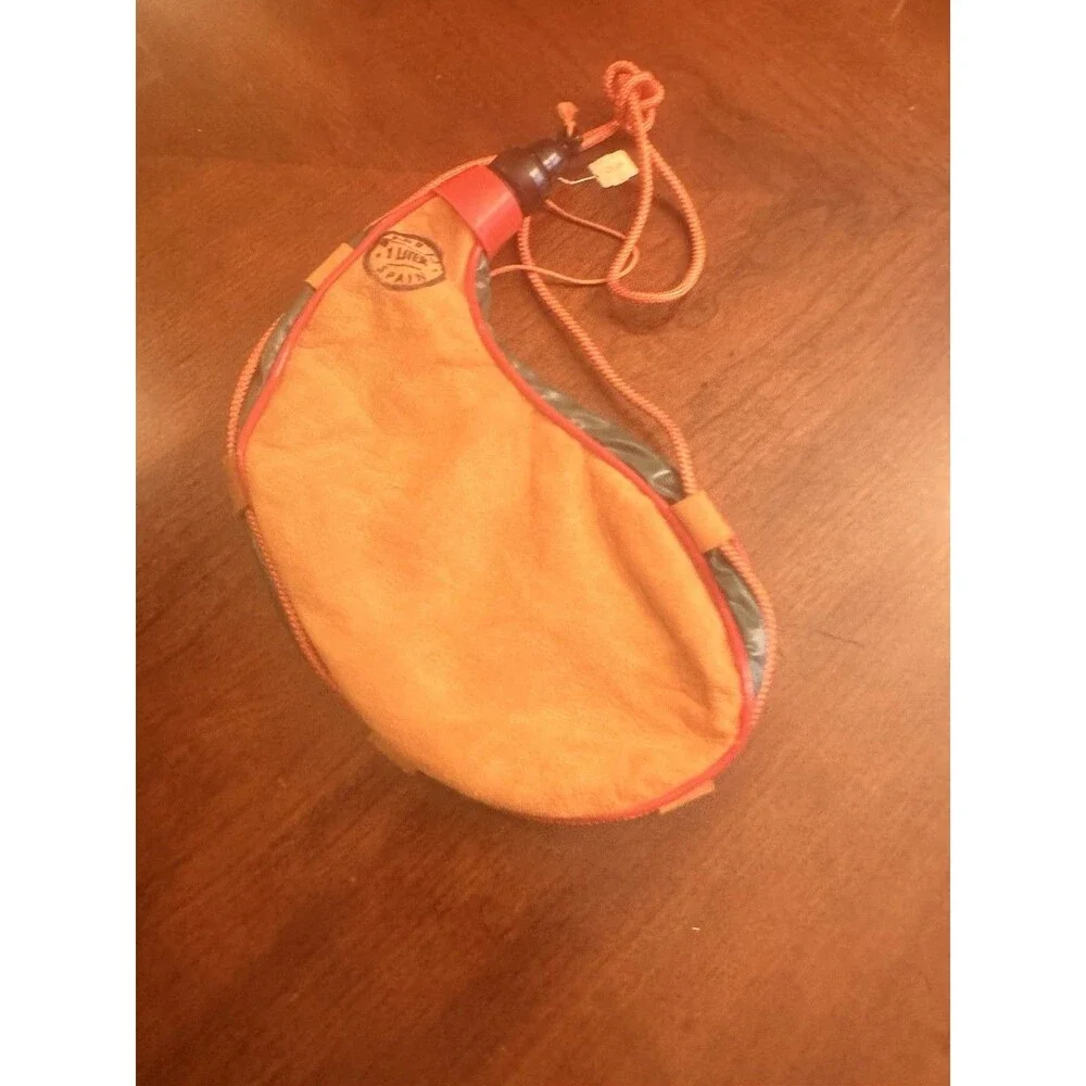 Vintage Leather Canteen Water Bladder Travel Beverage 1 Liter Bag Made in Spain